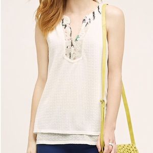 Anthropologie sleeveless sequin top
